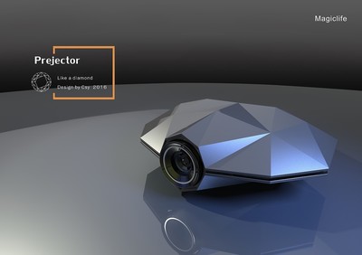 鉆石切面投影儀 科技與美學(xué)的工業(yè)藝術(shù)品